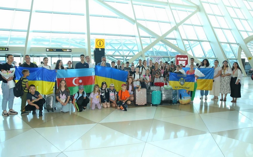 Another 30 Ukrainian children arrive in Azerbaijan for rehabilitation services  SOCIAL SECURITY