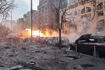 Kiyevə atılan raket  Azərbaycan restoranını DAĞITDI  - FOTO/VİDEO