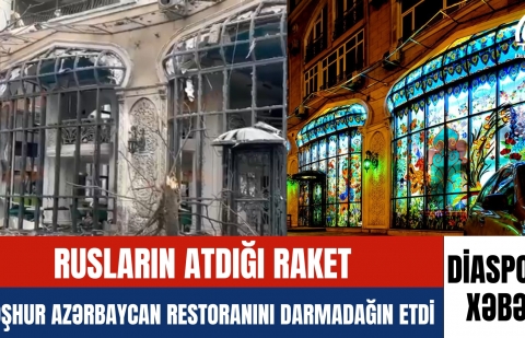 Rusların atdığı raket məşhur Azərbaycan restoranını    darmadağın etdi