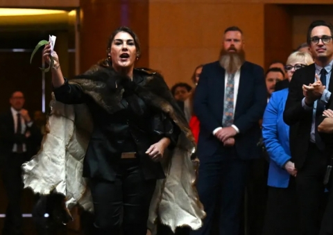 King Charles heckled by Indigenous senator Lidia Thorpe at Australia’s    Parliament House