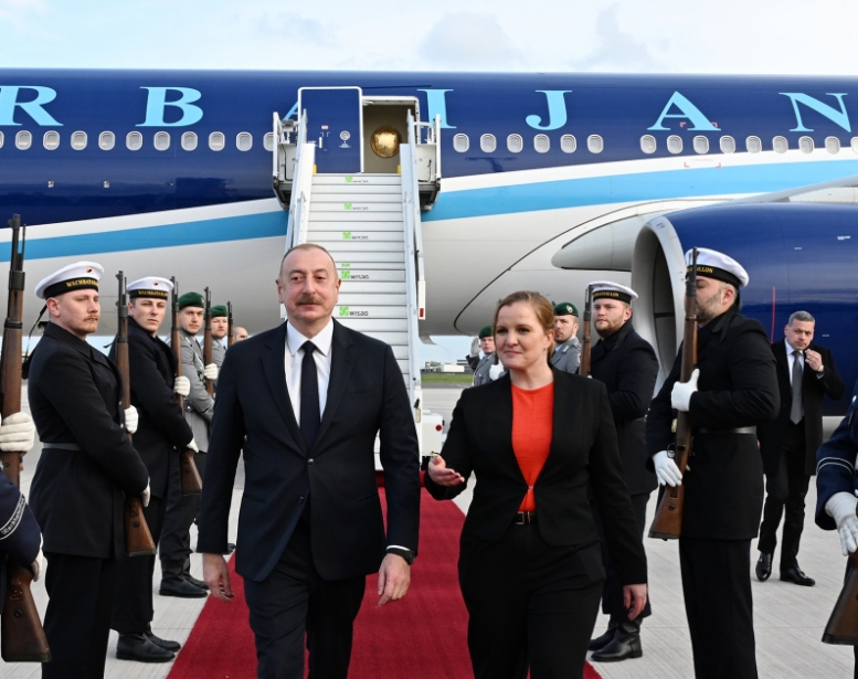 President Ilham Aliyev embarked on working  visit to Germany