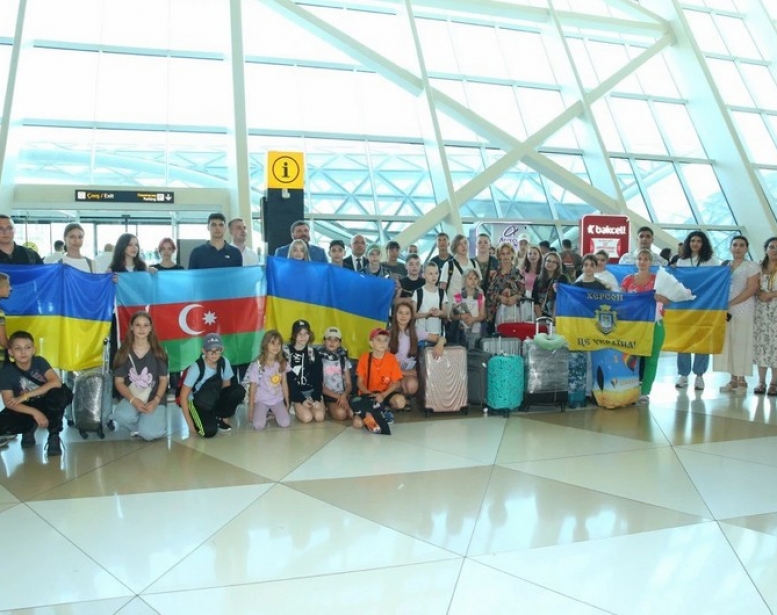 Another 30 Ukrainian children arrive in Azerbaijan for rehabilitation services  SOCIAL SECURITY