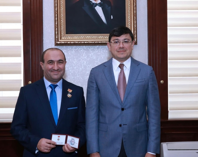 Poltavadakı diaspor təşkilatının rəhbərinə medal    təqdim olundu 